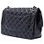 Borsa a tracolla Chanel Jumbo Classic in agnello nero con doppia patta - vista 2