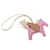 Pink Hermès Milo lambskin and Swift Calfskin Rodeo Pegase Bag Charm PM Key Chain  - view 2