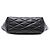 Borsa a tracolla Mini Quilted Lambskin Sade nera Saint Laurent Nero - vista 3