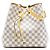 Borsa a secchiello Louis Vuitton Damier Azur Neonoe MM bianca Bianco