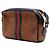 Borsa a tracolla Gucci Mini Suede Web Ophidia marrone - vista 2