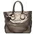 Borsa Tote e Borsa a mano Prada Vitello Daino Antik Shopping, marrone