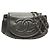 Chanel Large Metallic Caviar Half Moon Flap Schultertasche in Grau
