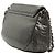 Chanel Large Metallic Caviar Half Moon Flap Schultertasche in Grau - Ansicht 2