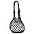 Borsa bucket in rete e pelle nera Prada Nero