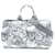 Borsa Prada Medium Floral Printed Canvas Canapa blu