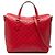 Borsa a tracolla ripiegabile rossa Gucci Guccissima Linea A Rosso