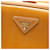 Borsa Prada Saffiano Vernice Pyramid Frame marrone - vista 5