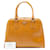 Borsa Prada Saffiano Vernice Pyramid Frame marrone - vista 7