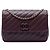 Bolsa transversal Chanel de pele de cordeiro acolchoada com assinatura CC vermelha e padrão diagonal Vermelho