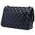 Borsa a tracolla Chanel Jumbo Classic in agnello blu con doppia patta - vista 2
