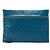 Clutch Multi Zip in agnello trapuntato CC blu Chanel