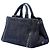 Tote Borsa Prada Studded Denim Canapa Logo Grigio - vista 2
