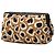 Braune Gucci Leopard Print Canvas Pouch - Ansicht 2