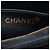 Borsa a mano Chanel in scamosciato nero con logo - vista 5
