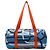 Duffle Borsa Duffel Blue Hermès in seta e Barenia Cavalcadour Airsilk 38