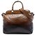 Brauner Prada Sfumato Vernice Naplak Frame Satchel