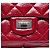 Borsa a tracolla Chanel Reissue 2.55 Double Flap 226 in vernice trapuntata rossa Rosso - vista 5