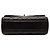 Borsa a tracolla Chanel Small Square Quilted Lambskin Straight Single Flap nera Nero - vista 3