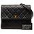 Borsa a tracolla Chanel Small Square Quilted Lambskin Straight Single Flap nera Nero - vista 8