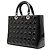 Borsa Dior Large Patent Cannage Lady Dior nera Nero - vista 2