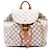 White Louis Vuitton Damier Azur Sperone Backpack