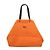 Tote MM in neoprene goffrato Louis Vuitton Arancione e Nero
