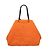 Tote MM in neoprene goffrato Louis Vuitton Arancione e Nero - vista 3