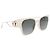 Occhiali da sole Wayfarer Christian Dior bianchi Bianco - vista 2