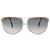 Autre Marque Alpina Metal Aviator Sonnenbrille Grau & Gold