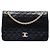 Borsa a tracolla Chanel Medium CC Quilted Lambskin Bijoux Chain Double Flap nera Nero