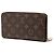 Cartera larga Zippy Illustre Monogram Evasion marrón Louis Vuitton Castaño - vista 2