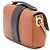 Borsa a tracolla Fendi Mini Bicolor Nappa Apolo Chain Baguette marrone - vista 2