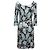 Hellblaues & mehrfarbiges Prada 2016 Vogelprint Kleid Größe IT 42 - Ansicht 5