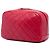 Rote Chanel Medium Quilted Lambskin Curvy Kosmetiktasche - Ansicht 2