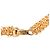 Collana a doppia catena placcata oro Chanel Gold D'oro - vista 3