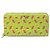 Grünes Prada Saffiano Watermelon Zip Around Long Wallet