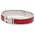Pulseira Hermès Narrow Enamel Clic H Vermelha PM Vermelho  - vista 2