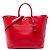 Borsa Tote Convertible Saffiano Vernice rossa Prada Rosso