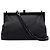 Borsa a tracolla con catena Prada Tessuto Kisslock Frame nera Nero