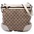 Borsa a tracolla Gucci GG Canvas Web beige