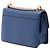 Borsa a tracolla con catena e chiusura Turnlock in Saffiano blu Prada - vista 2