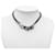 Black Hermès Swift Chaine Maillon Double Tour Costume Necklace  - view 5