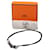 Black Hermès Swift Chaine Maillon Double Tour Costume Necklace  - view 6