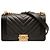 Borsa a tracolla Chanel Old Medium Chevron Caviar Boy Flap nera Nero