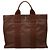 Borsa Tote Herline PM in tela marrone Hermès