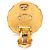Orecchini a cerchio rotondi Chanel CC Gold Plated Sunburst dorati D'oro - vista 3