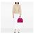 Pequena bolsa satchel Gucci Small Microguccissima em verniz rosa - vista 5