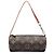 Brown Louis Vuitton Monogram Papillon Pochette Handbag