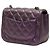 Mini borsa Chanel Single Flap Classic quadrata in pelle di agnello iridescente viola Porpora - vista 2
